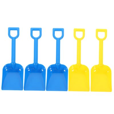 BRIGHTFUFU 5Pcs Portable S Beach Shovel Lightweight Plastic Sand Digging Tools for Outdoor Play Enhancing Hand Coordination and Fun Random Color