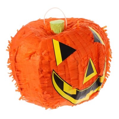 CONGARTENO Foldable Halloween Pumpkin Pinata Safe Paper Material Decorative Candy Holder for Party Entertainment and Holiday Celebration