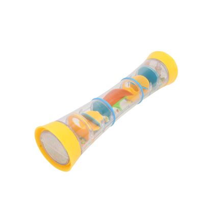 IWOWHERO Creative Grab Training Hand Bell Rattle with Kaleidoscope Effect Safe Plastic Educational Sensory for Random Bright Colors Compact and Design Random Color