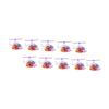 BRIGHTFUFU 10pcs Wind-up Plastic Helicopter for Party Favors Funny Cartoon Clockwork with Manual Mechanism Graspable Helicopter Wind-up Random Color view 1