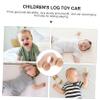 COOLHIYA Wooden Vehicle for Boy Girl Grasping Smooth Hand Grip Push Durable Lightweight Wear-Resistant Rounded Edges Teething Relief view 4