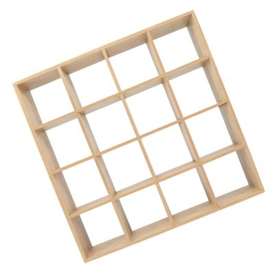 KONTONTY Wooden Storage Rack for Doll House Decor Miniature Furniture Organizer Shelf for DIY Dollhouse Accessories Home Decoration and Small Scene Display