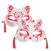 BCOATH 2pcs Luminous Foxes Cosplay Masks Half Face Party Props for Halloween Masquerade Festival with Unique Glowing Design view 1