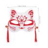BCOATH 2pcs Luminous Foxes Cosplay Masks Half Face Party Props for Halloween Masquerade Festival with Unique Glowing Design view 3