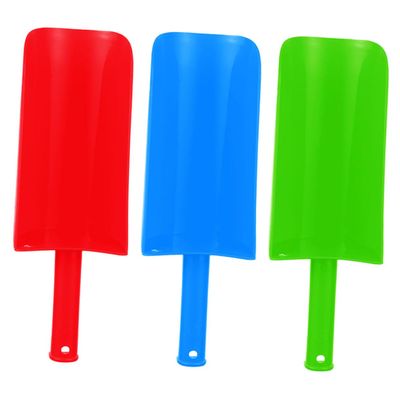 BCOATH 3Pcs Beach Sand Shovels for Lightweight Plastic Sand Scoop for Outdoor Digging at Beach Park Playground Bright Colors for Boys