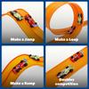 FUTESI Flexible Race Car Track for Kids 15 Ft Flex Tracks Starter Set Compatible with Diecast 1/64th Cars Portable Rolls Up Race Tracks with Strong Suction Cups Birthday Gifts for Boys Girls Ages 3+ view 4