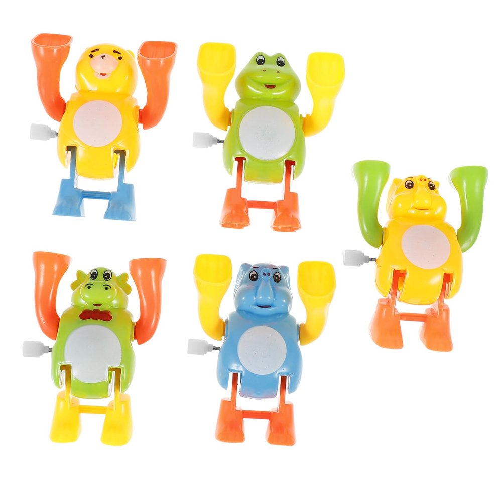 HAKIDZEL 5pcs Wind-up Somersault Creative Clockwork Playthings Random Animal Styles and Bedroom Decoration