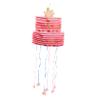 BRIGHTFUFU Mini Pull-string Pinata Box for Sugar-filled Plaything Fun Party Favor for Birthday Celebrations Holiday Games and Festival Entertainment Pink Lantern Design