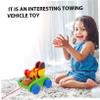 BRIGHTFUFU Wooden Chicken Model Pull for Educational Plaything Cartoon Animal Cart Creativity and Color Recognition for Boys view 2
