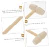 LALADEFIEE 36pcs Wooden Hammers Natural Wood Mallet Hammer Smooth Safe Surface Interactive Plaything for Boys and Ages view 3