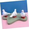 HAKIDZEL 6Pcs Wind-up Pigeon Walking Clockwork Dove Bird for Party Favors Adorable White Plastic for S Fun Play view 2
