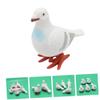 HAKIDZEL 6Pcs Wind-up Pigeon Walking Clockwork Dove Bird for Party Favors Adorable White Plastic for S Fun Play view 4