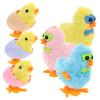 BRIGHTFUFU 6pcs Easter Wind-up Chicken for Funny Walking Clockwork Novelty Party Favors Cartoon Design Goodie Bag Fillers for Boys and Birthday Celebration view 1