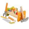 ULDIGI Wooden Pounding Peg Workbench with Hammer Educational for Boys and Developmental Hammer Bench for Fine Motor Skills and Early Learning Fun view 1