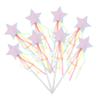 Gogogmee 8pcs Star-Shaped Paper Fairy Wands with Tassels Lightweight Cosplay Sticks for Birthday Parties Stage Performances and Dress-up Games view 1