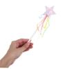 Gogogmee 8pcs Star-Shaped Paper Fairy Wands with Tassels Lightweight Cosplay Sticks for Birthday Parties Stage Performances and Dress-up Games view 3