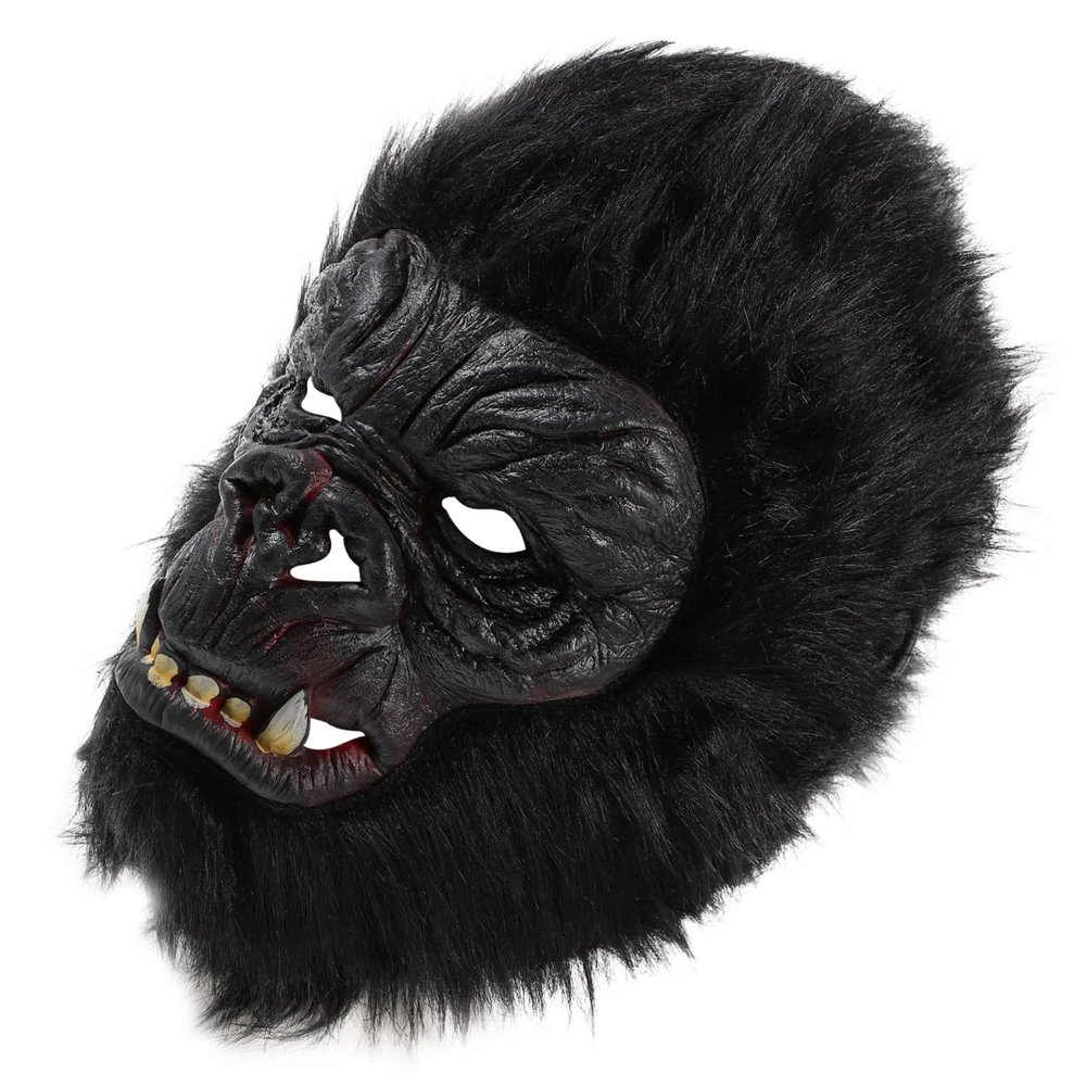 BCOATH Gorilla Head Mask Costume Accessory for Halloween Party Props Universal Size Animal Photo Prop for Carnival Masquerade and Fancy Dress Events