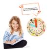 Gogogmee Wooden Clock for Multicolor Clock Educational Learning Safe Early Development Teaching Aid view 3