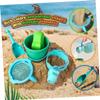 BCOATH Dinosaur Themed Sand Bucket Playset for Lightweight Plastic Beach Shovel Educational Sandbox to Enhance Brain Development and Coordination Skills view 4