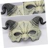 BRIGHTFUFU Devil Mask Halloween Half Face Latex Foam Horned Mask for Masquerade Party Cosplay Festival with Comfortable Fit and Detailed Craftsmanship view 3