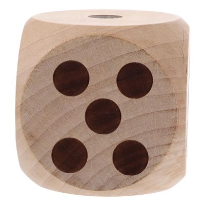 BCOATH Large Smooth Wooden Dice Portable Point Game Dice for Indoor Outdoor Family Party and Math Activities Solid Wood Craft