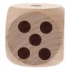 BCOATH Large Smooth Wooden Dice Portable Point Game Dice for Indoor Outdoor Family Party and Math Activities Solid Wood Craft view 1