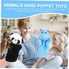 BCOATH 3Pcs Animal Hand Puppet Lightweight Educational Puppets for Storytelling Theater Play with Realistic Zebra Hippo Panda Designs view 4