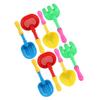 BCOATH 8pcs Beach Shovel Lightweight Plastic Sand Digging Tools for Outdoor Play Backyard Fun and Party Activities Gift for Ages Random Color view 1