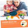 BCOATH Beach Sand Playset with Molds Buckets Shovels for Creative Sandcastle Building and Outdoor Water Fun for Boys view 3
