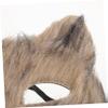 BCOATH Halloween Plush Half Face Mask for Women and Lightweight Cosplay Accessory with Reinforced Design Comfortable Breathable Fit for Carnival Masquerade and Fancy Dress view 3