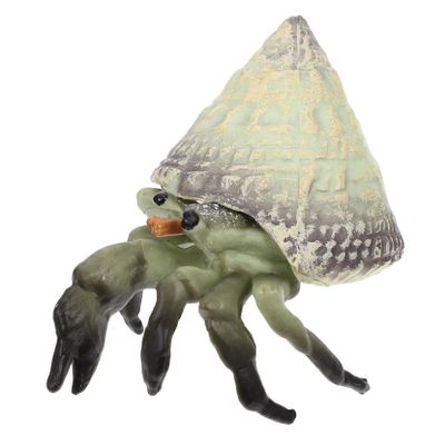 BCOATH Realistic Hermit Crab Model Plastic Sea Animal Figurine for Aquarium Decor Educational Life Plaything for Creativity and Color Recognition