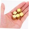 BCOATH 5pcs Luminous Metal Dice Rounded Corner Game Dices for Board Games Party Accessories Portable Lightweight Replacement view 4