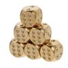 BCOATH 6pcs Small Solid Brass Dice Game Props Lightweight Dice for Board Games RPG Role Playing Party Accessories view 1