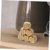 BCOATH 6pcs Small Solid Brass Dice Game Props Lightweight Dice for Board Games RPG Role Playing Party Accessories view 3