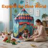 Dinosaur Pop Up Tent for Kids, Foldable Pop-Up Play Tent for Boys Girls Toddler, Indoor Outdoor Dino Playhouse Fort Tent Ideal Birthday Christmas Gifts for Age 3 4 5 6 8 view 3
