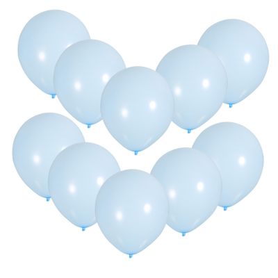 KONTONTY 100pcs Blue Latex Balloons Party Balloons for Birthday Shower Wedding Decorations for Garland Arch and Event Photography Props