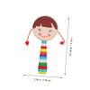 BCOATH 2Pcs Cartoon Wooden Rattle Handheld Musical Hand Rattle with Smooth Surface and Safe Material for Sensory Development and Early Learning Random Color view 4
