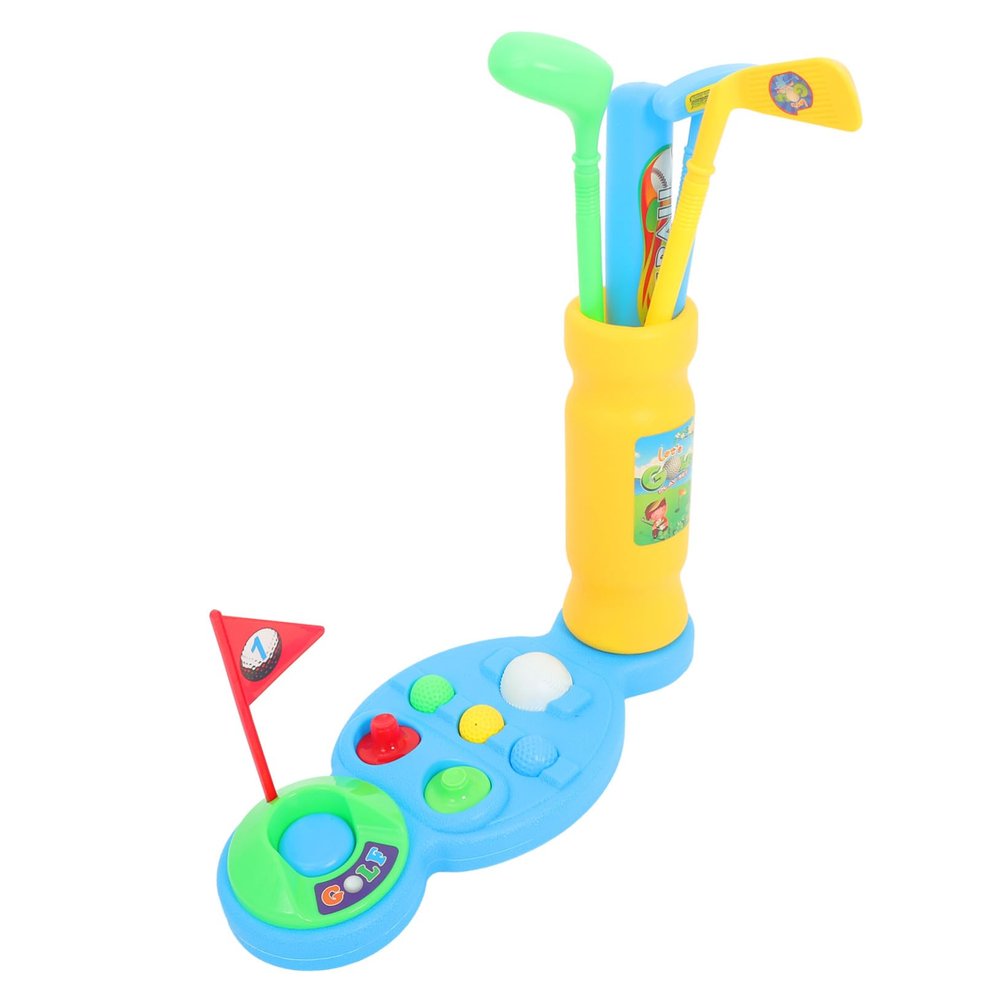 BCOATH Golf for Lightweight Indoor Outdoor Sports Golf and Baseball Game with Safe Plastic Clubs Promotes Motor Skills and Imagination Development