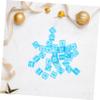 BCOATH 30pcs Transparent Sky Blue Acrylic Dice Six-Sided Game Props for Board Games Party Favors Teaching Math Counting Fun view 4