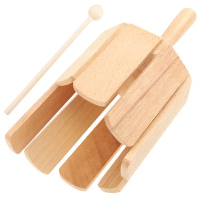 BRIGHTFUFU Percussion Instrument for Compact Lightweight Multi-Tone Music for Early Music Education and Interaction Natural Material Musical Playthings