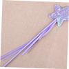 KOMBIUDA 3pcs Party Wands with Purple Pentagram Red Heart White Wing Patterns Magical Fairy Sticks for Birthday Cosplay Dress-up Accessories view 3