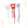 KOMBIUDA 3pcs Party Wands with Purple Pentagram Red Heart White Wing Patterns Magical Fairy Sticks for Birthday Cosplay Dress-up Accessories view 4