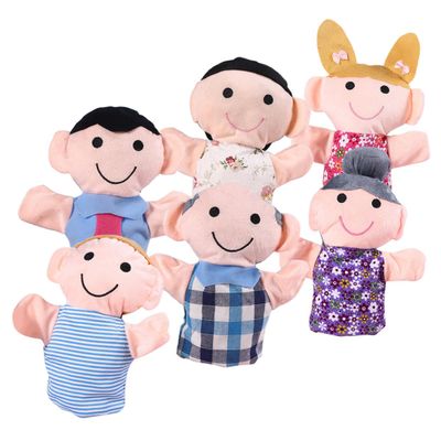 COOLHIYA 6pcs Creative Hand Puppet for Lightweight Interactive Role Play Storytelling Puppets Soft Material for Home School Kindergarten Learning and Bedtime Fun