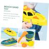 WHAMVOX Beach Sand with Plastic Yacht and Shovel Colorful Sand Digging Plaything for Outdoor Fun and Creative Summer Entertainment Random Color view 2