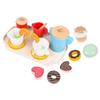 KOMBIUDA Realistic Dessert Tea Pretend Play for Lightweight Wooden Afternoon Tea Pretend Food Enhances Social Skills and Imagination for Role Play and Early Learning view 1