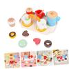 KOMBIUDA Realistic Dessert Tea Pretend Play for Lightweight Wooden Afternoon Tea Pretend Food Enhances Social Skills and Imagination for Role Play and Early Learning view 3