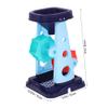 BCOATH 5pcs Interactive Beach Sand for Parents Includes Hourglass Sand Shovel Rake and Bucket Blue Beach Playing for Creative Outdoor Sandbox Fun view 2