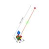 BCOATH Wooden Push Walker with Cartoon Animal Design Sturdy Pushing Cart for Indoor Play Promotes Gross Motor Skills and Physical Activity Safe and Learning Walker for Boys view 2
