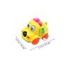 LALADEFIEE 3 Pcs Wind-up Plaything Cartoon Dog Pattern Car Shape Clockwork for Educational Fun Abs Material Design Random Color view 2