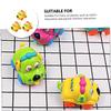 LALADEFIEE 3 Pcs Wind-up Plaything Cartoon Dog Pattern Car Shape Clockwork for Educational Fun Abs Material Design Random Color view 3